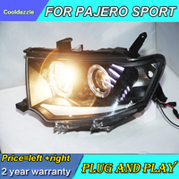 Lampe frontale yeux d'ange LED pour Mitsubishi Pajero Sport, Montero Sport, native Pajero, 2009-2014