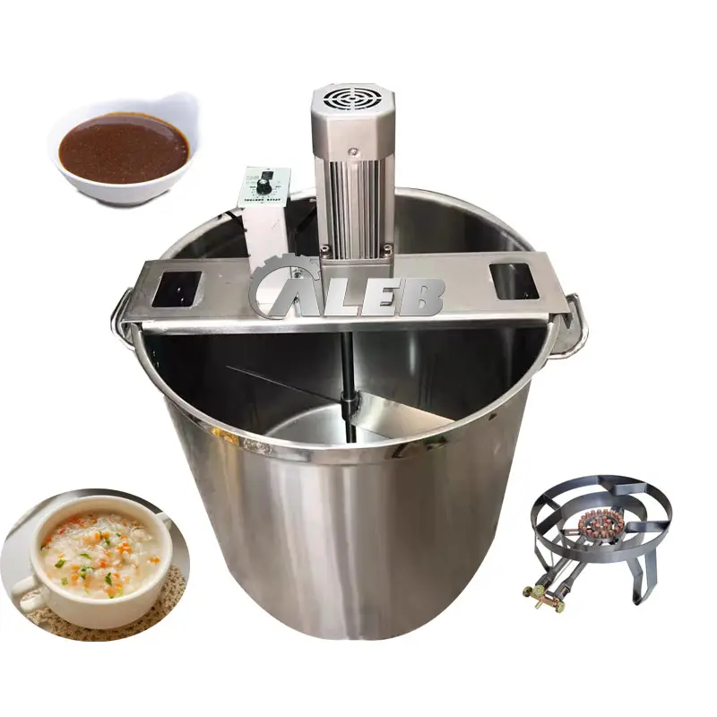 Maquina de sopa de molho com misturador de pimenta, fritar e agitar massa