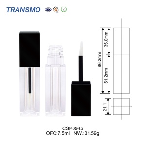 Rouge à lèvres liquide, gloss à lèvres, fournitures, conteneur noir, carré personnalisé, faible MOQ, tube de gloss à lèvres vide, 7,5 ml, flacons de gloss à lèvres de luxe - Product Image 4