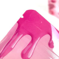 Bolsa Ecológica Reciclable para Dulces de Fresa, Bolsa Rosa con Ventana en Forma de Corazón para Empaque de Regalo de Gomitas Premium