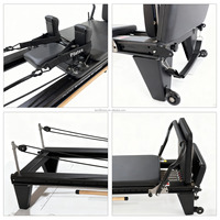 Machine de Pilates Reformer professionnelle Lanri avec boîte d'assise, équipement de Pilates pour studio commercial et entraînement à domicile