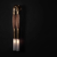 Lampe murale LED créative post-moderne en métal avec pompons pour hôtel, chambre et couloir