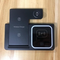 Station de charge pour montre intelligente 3 en 1, pliable, chargeur sans fil rapide 15W, support de téléphone USB type C, station d'accueil pour écouteurs, sortie 10W