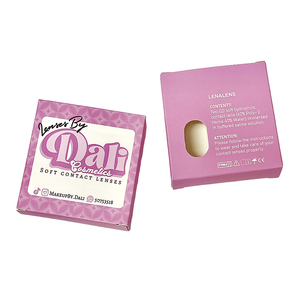 LOGOTIPO Impreso <span class=keywords><strong>Precio</strong></span> competitivo Diseño gratuito Caja de lentes de contacto Envase cosmético Hermosa caja para lentes de contacto - Product Image 1
