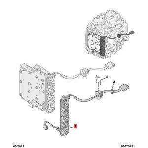 Arnés de cableado del cuerpo de la válvula de transmisión 252926 para Peugeot Citroën, con aislamiento de PVC, revestimiento de nailon, núcleo de cobre, adaptador y conector - Product Image 3