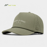 Casquette de baseball sportive respirante en nylon avec logo brodé 3D personnalisé, perforations laser, pour hommes – Vente en gros
