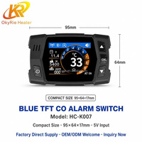 Calentador de Aire Diésel con Alarma de CO, Controlador TFT LCD, Control Remoto Bluetooth, 1-8KW para Calefacción de Estacionamiento, OEM Fábrica OkyRie