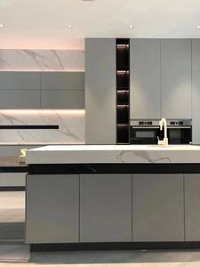 Armoires de <span class=keywords><strong>Cuisine</strong></span> Noires Claires de Qualité Supérieure en Bois Massif, Design Personnalisé par George Group, Ensembles de Meubles de <span class=keywords><strong>Cuisine</strong></span> pour Intérieur - Product Image 2