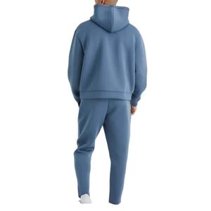 เสื้อฮู้ดดี้ผู้ชายทรงบ็อกซี่แบบครอป ผ้าฟลีซบุซับใน น้ำหนัก 480 แกรม ผ้าฝ้าย 70% โพลีเอสเตอร์ 30%  ปักโลโก้ตามสั่ง พิมพ์ลายนูน  ทรงโอเวอร์ไซส์ - Product Image 3