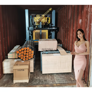 เครื่องเจาะบ่อน้ำแบบเทรลเลอร์ขนาดเล็ก120ม. 90-150มม. พร้อมขาไฮดรอลิกสองล้อเดินแบบโรตารี่ - Product Image 1