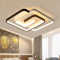 Lustre LED moderne, luminaire de plafond LED minimaliste de luxe pour salle à manger, chambre à coucher, luminaire de plafond en aluminium nordique pour salon