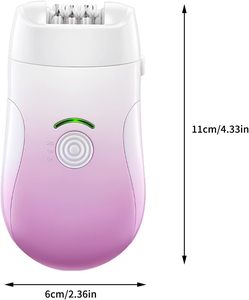 2 in 1 Type-C Rechargeable Rotating Disc Tweezer & Epilator IPX7 Waterproof Professional Lady <b>Shaver</b> for Women - Product Image 2