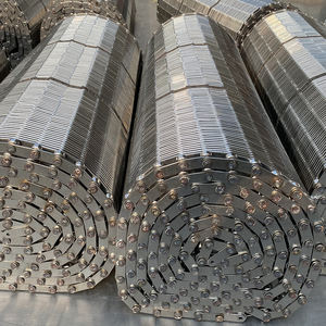 Isıya dayanıklı paslanmaz fırın çelik şanzıman zincirleri gıda tel örgü plaka isı tüneli için göz bağlantı konveyör bant taşıma - Product Image 3