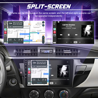 Autoradio Android Autoradio 10.1 ''Grand écran Gps Wifi Bt Usb Fm Rds Lecteur Mp3 pour Toyota Corolla 2013-2016