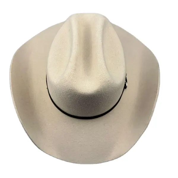 New metal bull head mark western cowboy hat autumn and winter wool jazz hat felt men and women cap factory direct