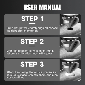 HSS 3 Flute 90&deg; Countersink Drill Bit Chamfering <strong>Tool</strong> 4.5-50mm Round Shank - Product Image 6