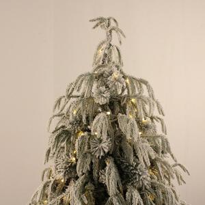 Willow Leaf Flocking Christmas <b>Tree</b> Home High-end White Snow <b>Tree</b> with <b>Lights</b> - Product Image 3