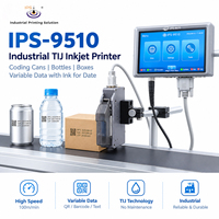 Imprimante jet d'encre industrielle IPS-9510 pour codage de canettes, bouteilles, boîtes, données variables avec encre pour date