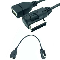 Câble AMI 3.5 vers USB A femelle pour système Audi VW MMI, adaptateur de clé USB