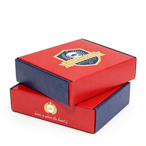 Boîte d'expédition pliante en carton ondulé personnalisée, emballage en papier kraft, boîte à courrier, boîtes cadeaux - Product Image 6