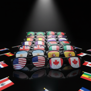 Banderas Plegables de Estados Unidos, México, Canadá, España, Francia, Alemania, Inglaterra, Argentina y Polonia 2026, Material de PC para Impresión Tipográfica Temática - Product Image 1