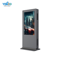 Kiosco Publicitario para Exteriores de 43 y 55 Pulgadas, Resistente al Agua, Pantalla LCD de Alta Luminosidad de 2500 Nits, Legible bajo la Luz Solar, Señalización Digital