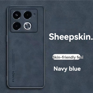 Sang Trọng Da Cừu Mỏng PU Da Trường Hợp Đối Với Infinix Lưu Ý 40 Pro Cộng Với Thông Minh 7 8 Hot 50 Pro 4G Mỏng Cover Quay Lại - Product Image 6