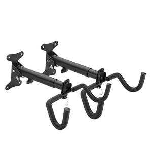 Support mural télescopique YS pour vélo de montagne, double crochet de suspension réglable pour intérieur, capacité 30 kg, facile à installer - Product Image 1