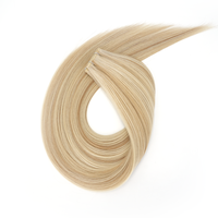 Extensiones de Cabello Ombre Piano Rubio Mixto Genius Weft al por Mayor, Doble Trama, Remy Ruso, Invisibles y Sin Costuras, Proveedor de Tramas de Cabello