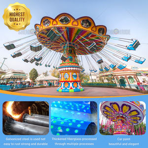 Fun Fair Attraction Thrill Swinger chaise volante à vendre extérieur/intérieur parc d'attractions jeu fibre de verre métal centres commerciaux - Product Image 4