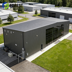 Edificio Prefabricado de Estructura de Acero para Almacén, Taller, Apartamento, Estructura de Celosía de Gran Vano, Capacidad de Almacenamiento de 200m2 - Product Image 1