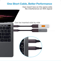 Cable Usb tipo C 3,0 macho de calidad, tipo Otg, tipo de datos a Usb 3,0, hembra, con conectores de aluminio