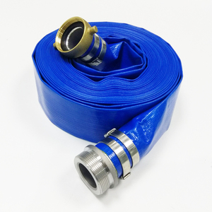 ยืดหยุ่นสีฟ้า PVC Layflat ปั๊มน้ําชลประทานท่อระบายน้ํา 2 นิ้ว 4 บาร์ 58 psi 100 m - Product Image 3