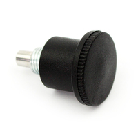 Vente en gros de poussoirs d'indexage miniatures en plastique noir OEM personnalisés M8 M10, poussoirs à ressort simples zingués, poussoirs à ressort d'indexage