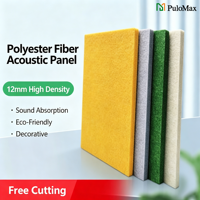 Panneau acoustique 100% fibre de polyester, panneaux acoustiques en feutre PET haute densité, panneaux muraux insonorisants OEM