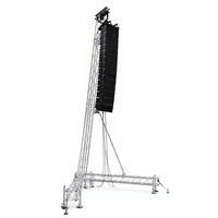 Tour de levage en treillis d'aluminium pour enceintes, support au sol pour systèmes Line Array, pour concerts en plein air et événements sportifs