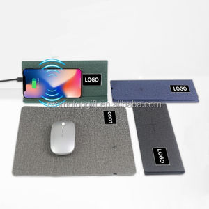 Коврик для мыши с LED-логотипом и беспроводной зарядкой, рекламный коврик для мыши с беспроводной зарядкой, оптовые поставщики - Product Image 3