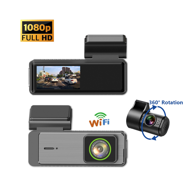 4K Dashboard Camera Dual Lens Car DVR Wifi G-Sensor Time Lapse Loop Recording Night Vision Camera Car Dash Cam