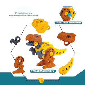 Educatieve Spellen Bouwstenen Lopen Demontage Diy Uit Elkaar Halen Assembleren Dinosaurus Eieren Tyrannosaurus Rex Dinosaurus Speelgoedset - Product Image 2