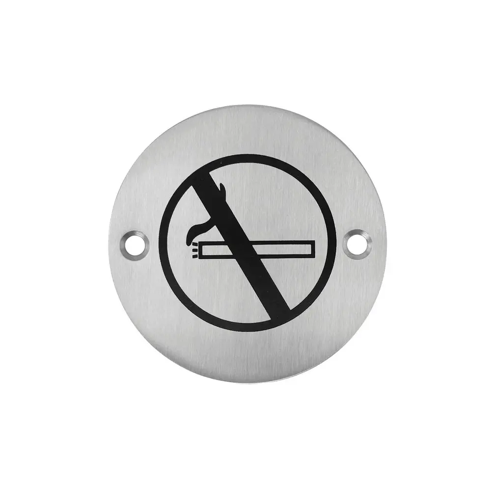 Hot Quality Stainless Steel Satin Polish Door Locked Door Plate House Number No Smoking Toilet Sign Plate