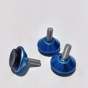 Xinhengxin Furniture Leg 6x15x25mm <b>Adjustable</b> Steel Blue Round Chair Feet Home Office Industrial Design Easy Installation - Product Image 3