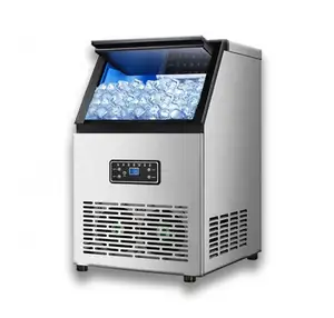 40kg 110V-220V Máquina comercial para hacer hielo Máquina para hacer hielo en cubos Máquinas comerciales de hielo