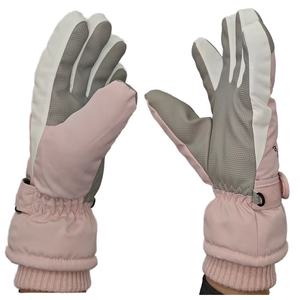 Mitaines de ski d'hiver imperméables pour hommes et femmes Technologie d'écran tactile Doublures de gants en cuir personnalisable isolé Snowboard - Product Image 4