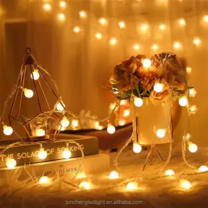 Bohlam Led 10M Cantik Lampu String Bola Bertenaga Baterai Lampu Festival Pernikahan Natal Taman Rumah Bar Dekorasi Lampu Liburan