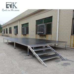 Plataforma de Exhibición para Eventos, Escenario de Altura Ajustable con Cuatro Patas - Product Image 5