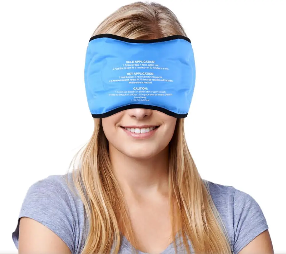 Chapeau de soulagement des migraines Chapeau de thérapie chaude et froide Masque Coling Pack de glace pour la tension et le stress