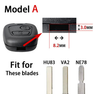 Guscio Cover Chiave Auto Scatola di Ricambio per Citroën <span class=keywords><strong>C1</strong></span> C2 C3 C4 Xsara Picasso per Peugeot 206 207 307 408 607 - Product Image 5