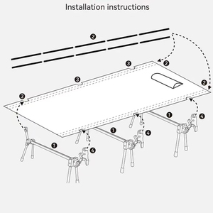 Wholesale 1000D Polyester Aty Good Quality Simple Design <b>Camping</b> <b>Bed</b> Portable <b>Folding</b> Sleep Hiking <b>Bed</b> Cot With WD-B01 - Product Image 6