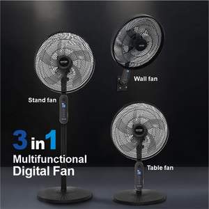 Ventilateur Sur Pied Électrique Multifonctionnel, 16 Pouces, Avec Télécommande, Ventilateur 3-en-<span class=keywords><strong>1</strong></span> Pour Table ou Mur - Product Image 2
