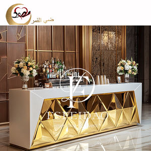 Muebles de barra de acero inoxidable, diseño de mostrador de cafetería para restaurante - Product Image 5